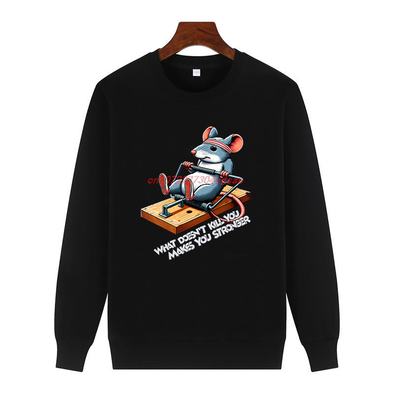 Winter Clothes Shop - Funny Mouse Printed Sweater What Doesn't