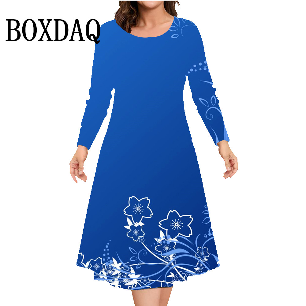 Autumn Winter Long Sleeve Dres - огляд і ціна Winter Clothing For Plus Size Women