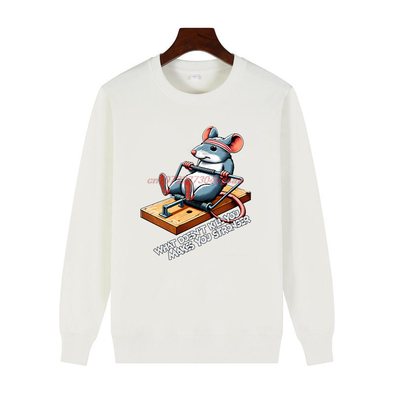 Funny Mouse Printed Sweater Wh - огляд і ціна Winter Clothes Shop