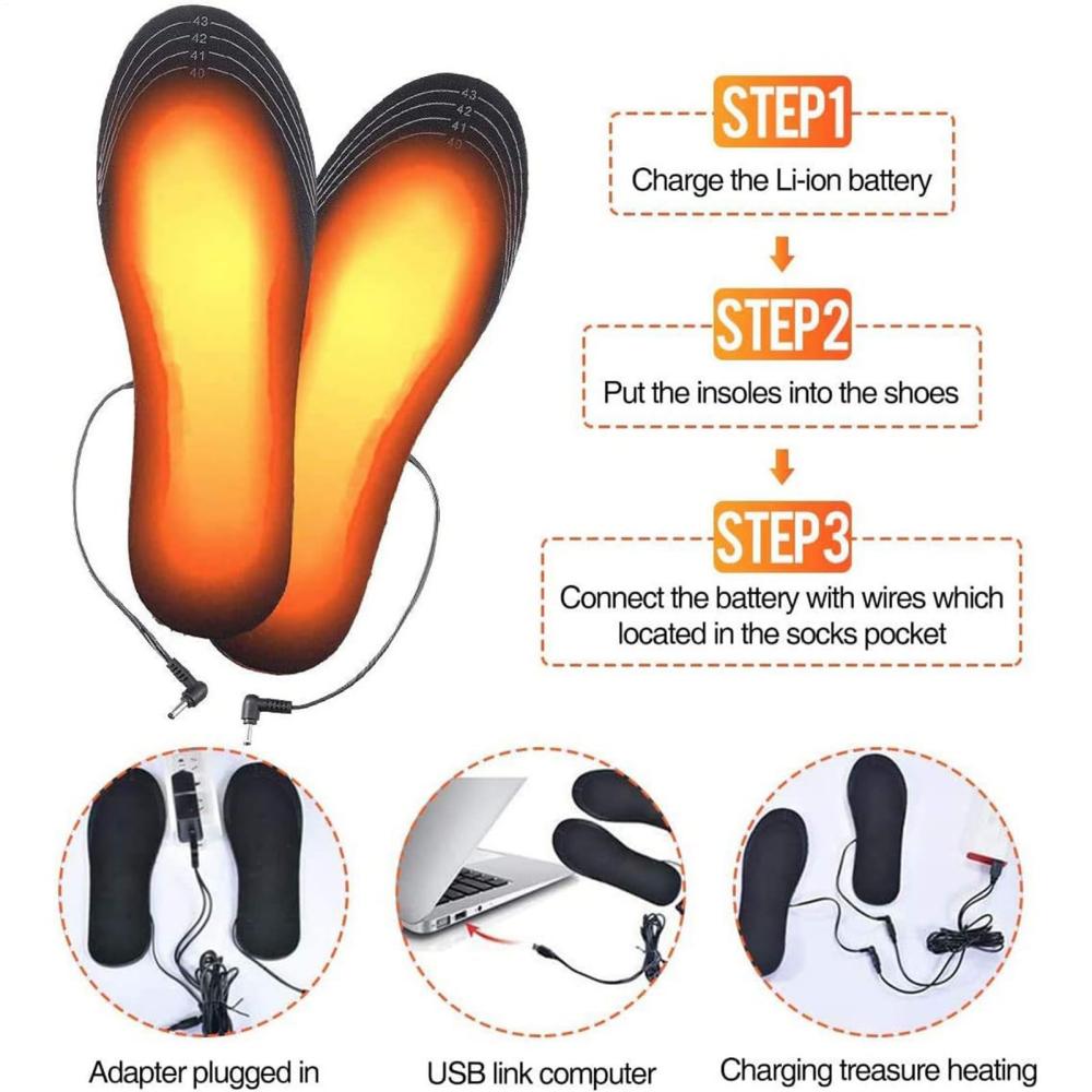 Tolex USB Rechargeable Heated  - огляд і ціна Heated Insole Rechargeable