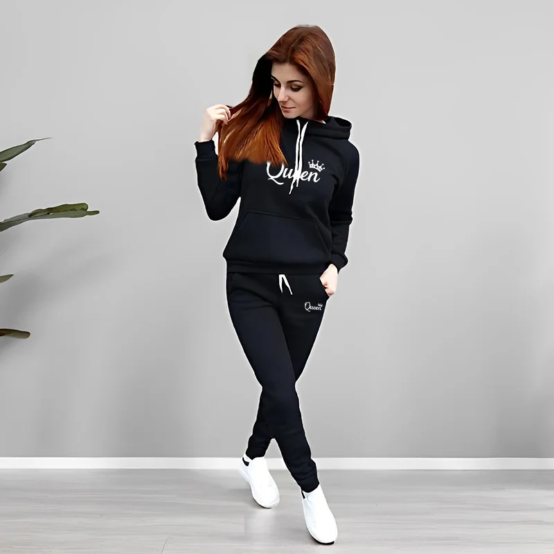 Womens Tracksuit Queen Letter  - огляд і ціна Winter Clothing For