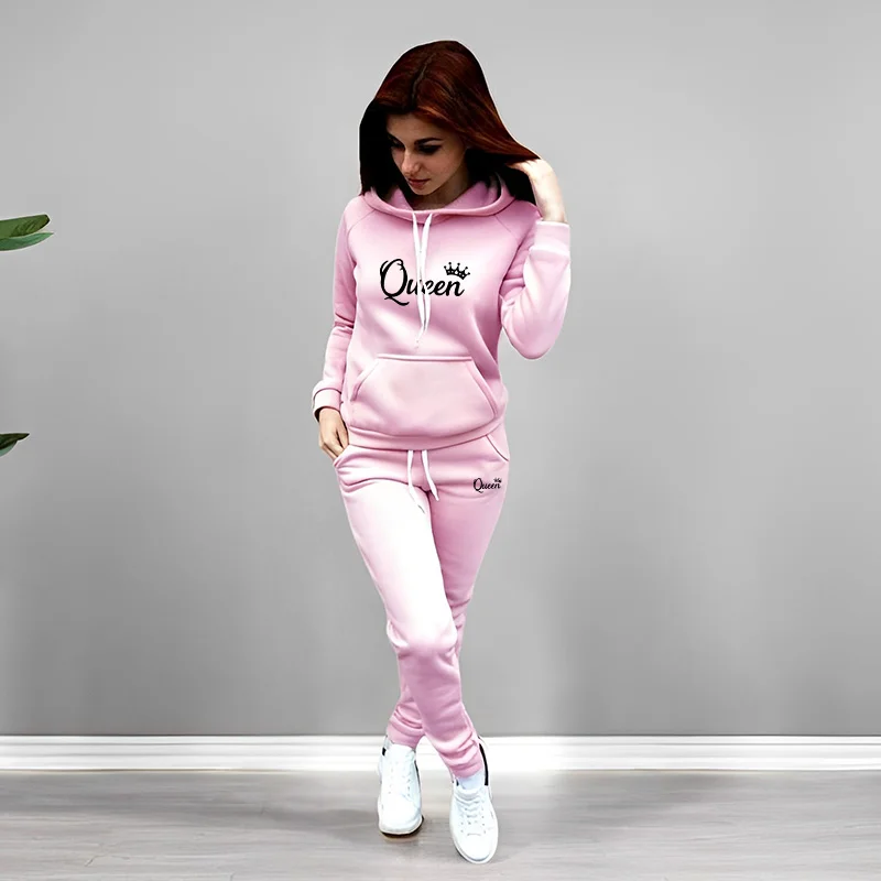 Womens Tracksuit Queen Letter  - огляд і ціна Winter Clothing For