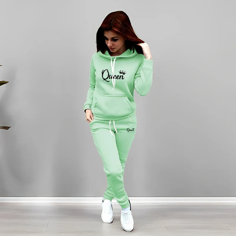 Womens Tracksuit Queen Letter  - огляд і ціна Winter Clothing For