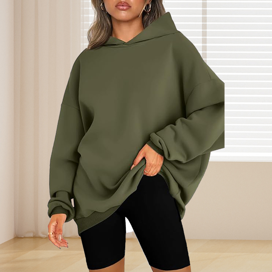 Plus Size Basic Solid Color Ho - огляд і ціна Winter Clothing For Plus Size Women