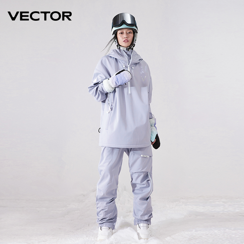 Men Women Solid Color Ski Jack - огляд і ціна Winter Clothing Vector