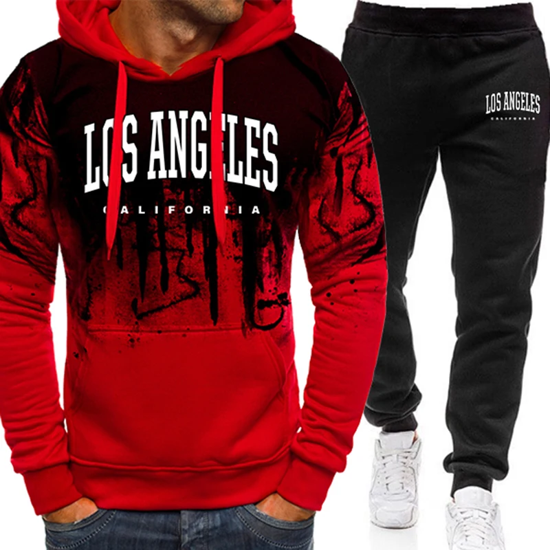 Fashion Men's Tracksuit Print  - огляд і ціна Winter Clothing For