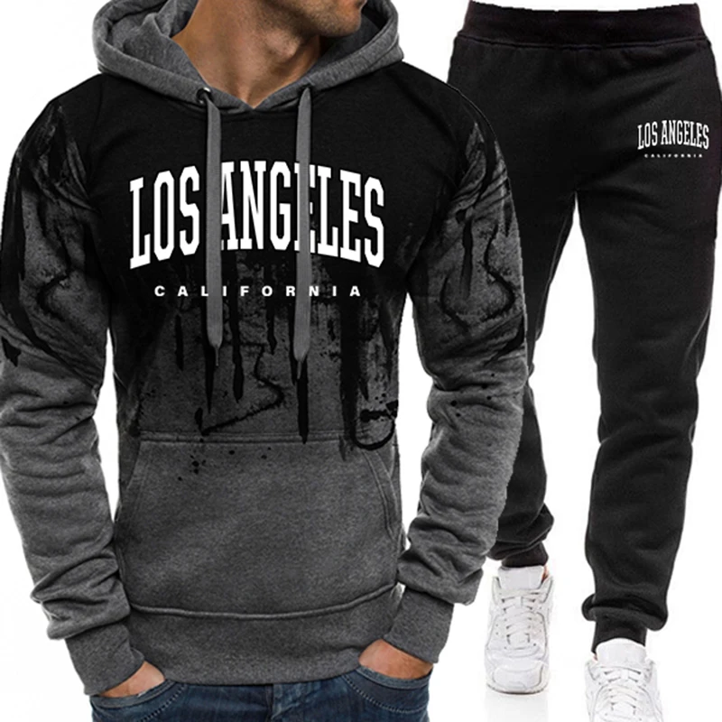 Fashion Men's Tracksuit Print  - огляд і ціна Winter Clothing For