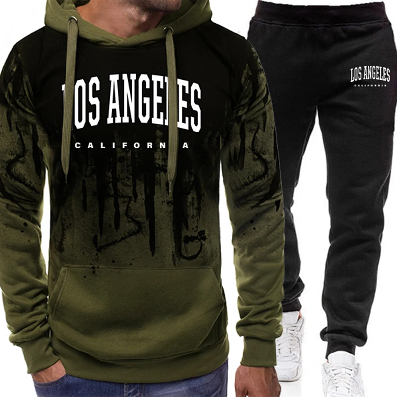 Fashion Men's Tracksuit Print  - огляд і ціна Winter Clothing For