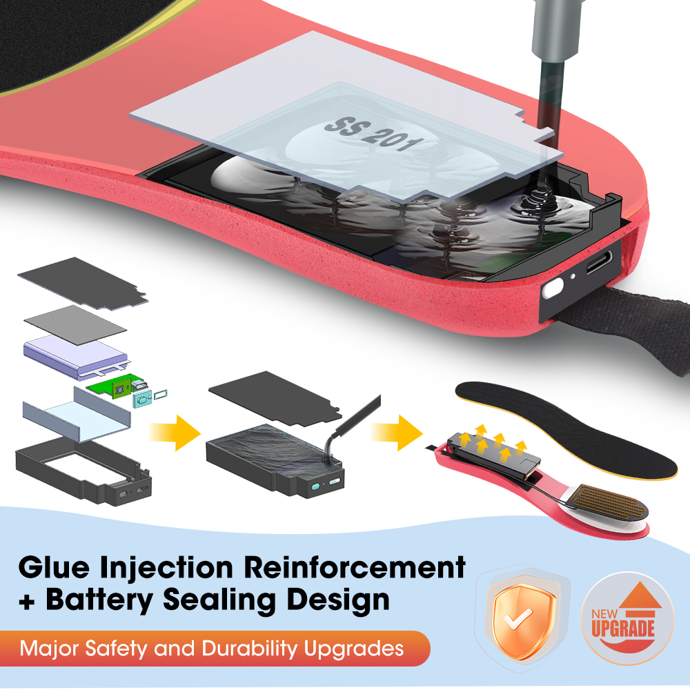 APP Control Smart Heated Insol - огляд і ціна Heated Insole Rechargeable