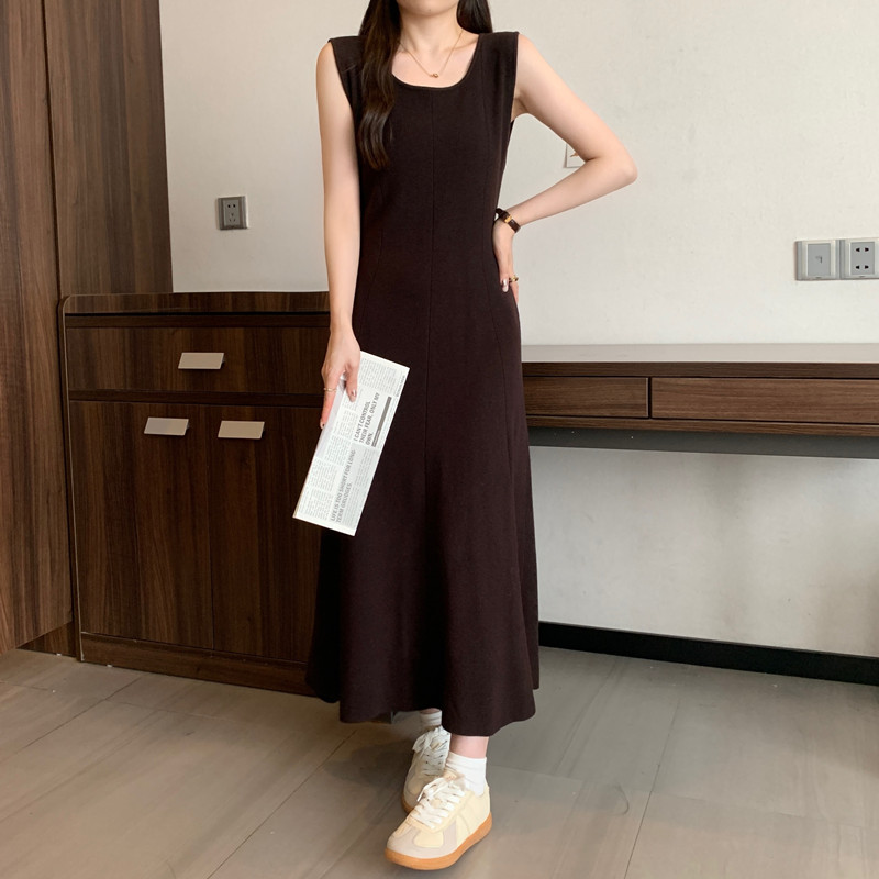 Elegant solid  sleeveless Knit - огляд і ціна Winter Clothing For Plus Size Women