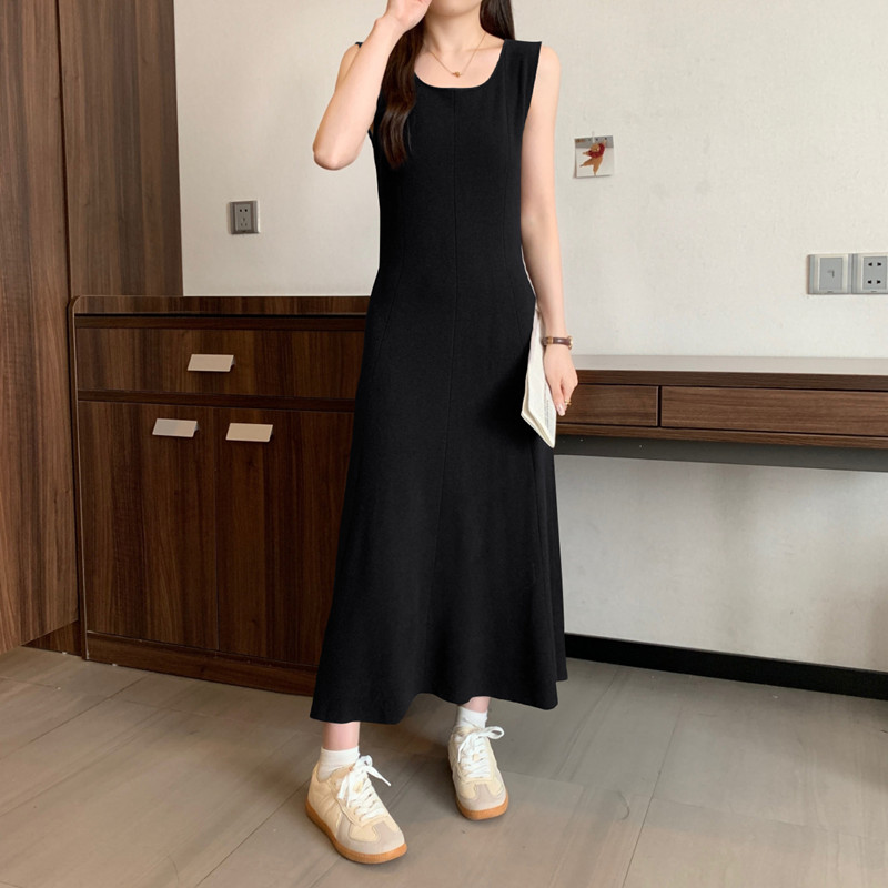 Elegant solid  sleeveless Knit - огляд і ціна Winter Clothing For Plus Size Women