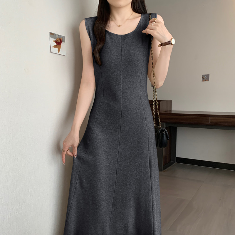 Elegant solid  sleeveless Knit - огляд і ціна Winter Clothing For Plus Size Women
