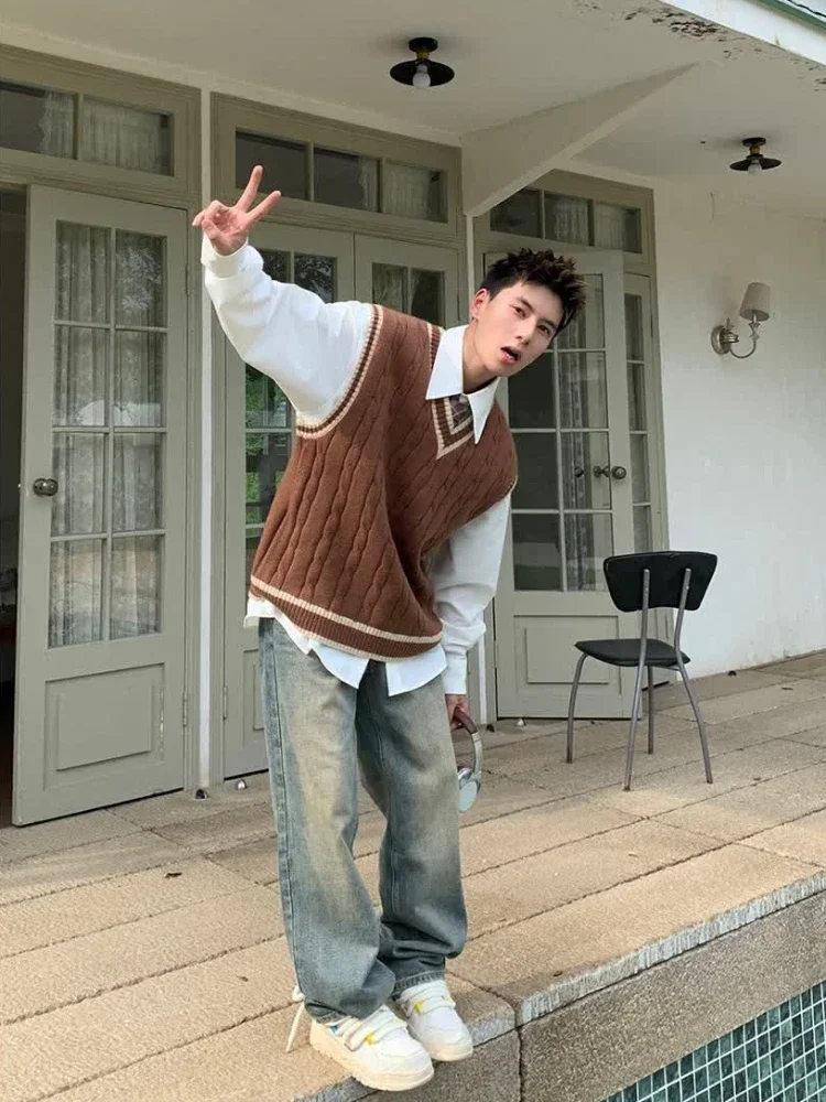 Man Clothes Vest V Neck Y2k Vi - огляд і ціна Winter Clothes Shop
